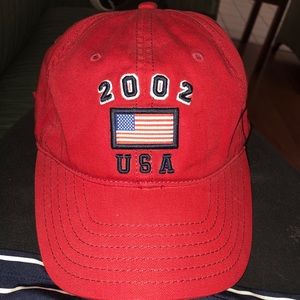 VTG OLD NAVY 2002 DAD HAT FLAG USA 1992 HIPSTER OG